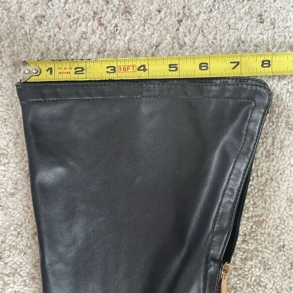 Azalea Wang Tiernan Thigh High Racer Boots Size 7.5 Stiletto Point Toe Clubwear - Picture 14 of 16